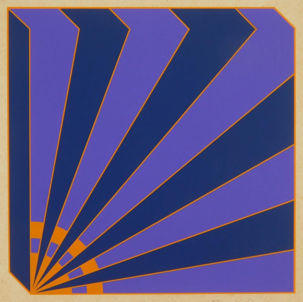 Brian Rice comparable auction result: brian rice british 1936 silkscreen
