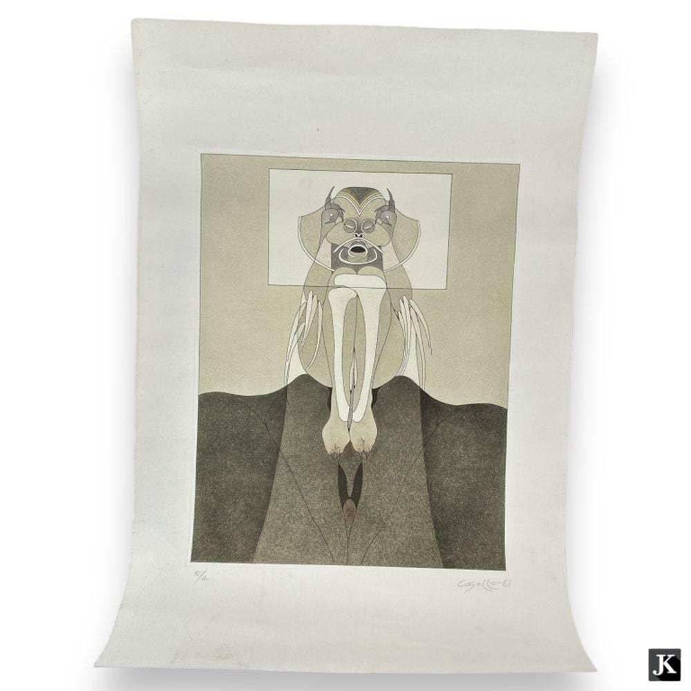 Heriberto Cogollo comparable auction result: heriberto cogollo colombia b1945 ap lithograph