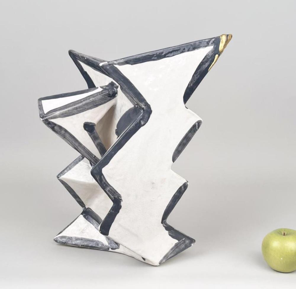 Francesco (1829) Mancini comparable auction result: lord ceramic pitcher abstract sculpture 1983