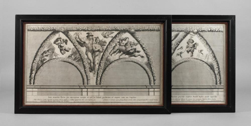 Nicolas Dorigny comparable auction result: nicolas dorigny paar radierungen