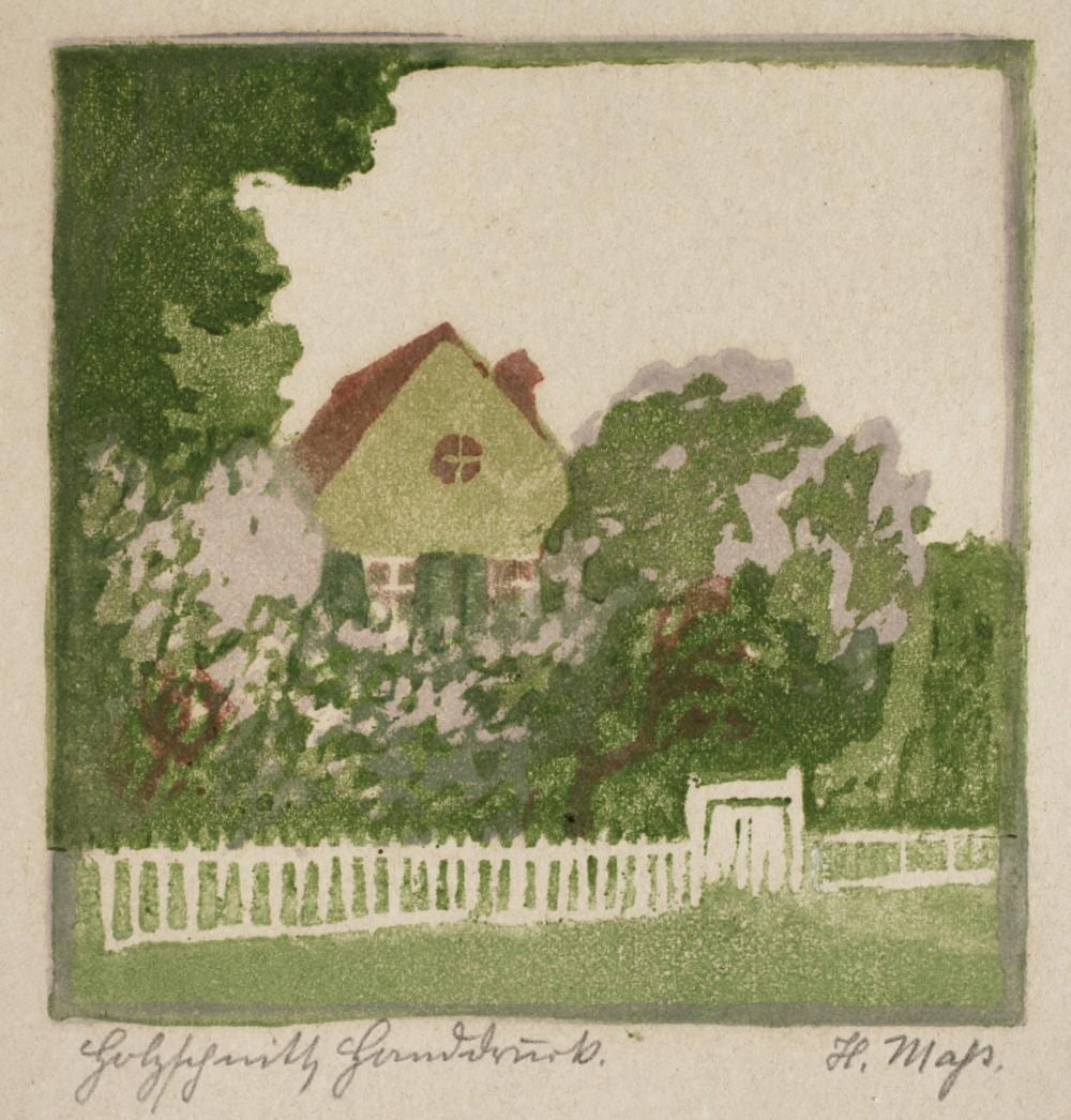Helene Maß comparable auction result: helene ma holzschnitt