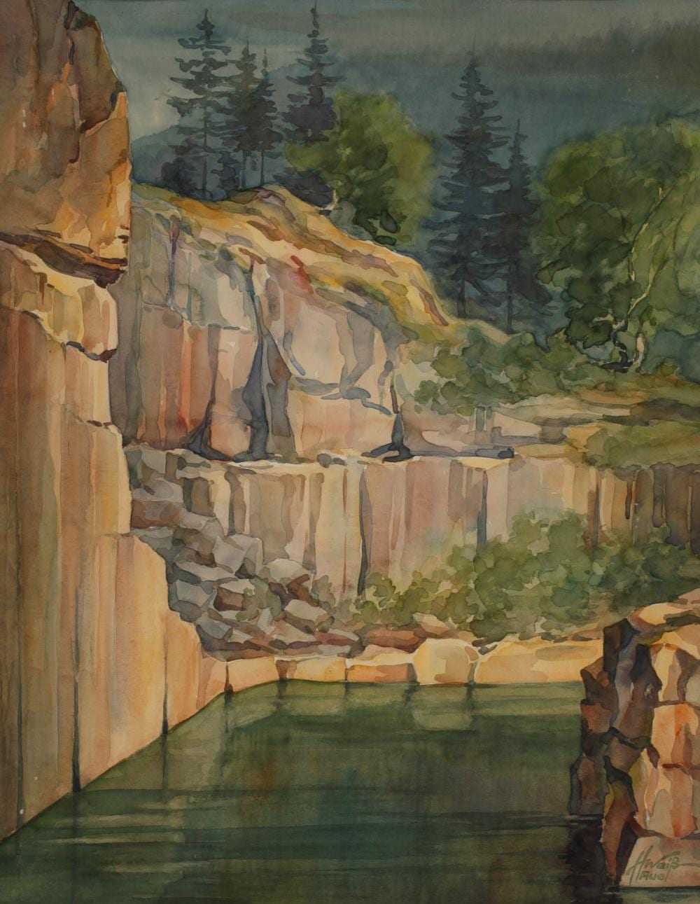 Hans Weiß comparable auction result: hans wei aue verlassener steinbruch bei blauenthal