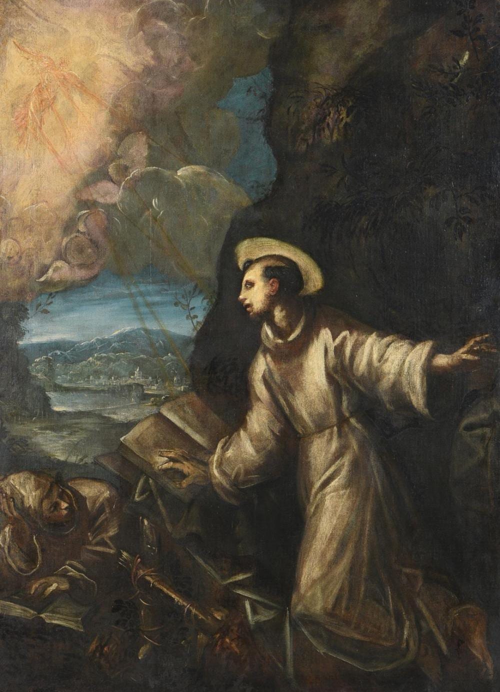 Domenico Tintoretto comparable auction result: domenico tintoretto italian 1560 1635 saint francis receiving the stigmata