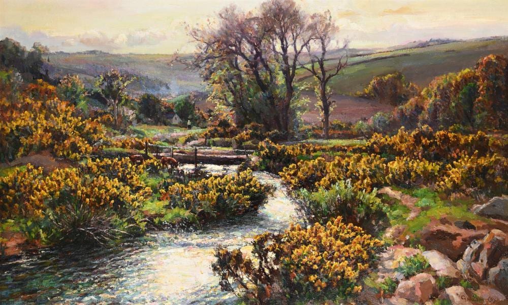 Garstin Cox comparable auction result: garstin cox british 1892 1933 old cornwall the roseworthy valley