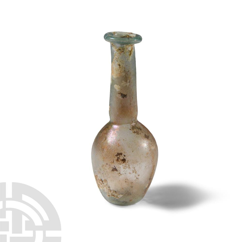Roman Translucent Glass Bottle sold by TimeLine Auctions, lot 864 — auction record photograph