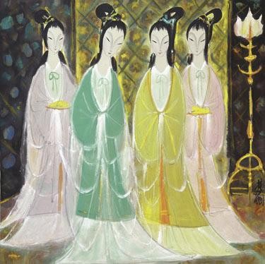 Lin Fengmian 1900-1991 comparable sale