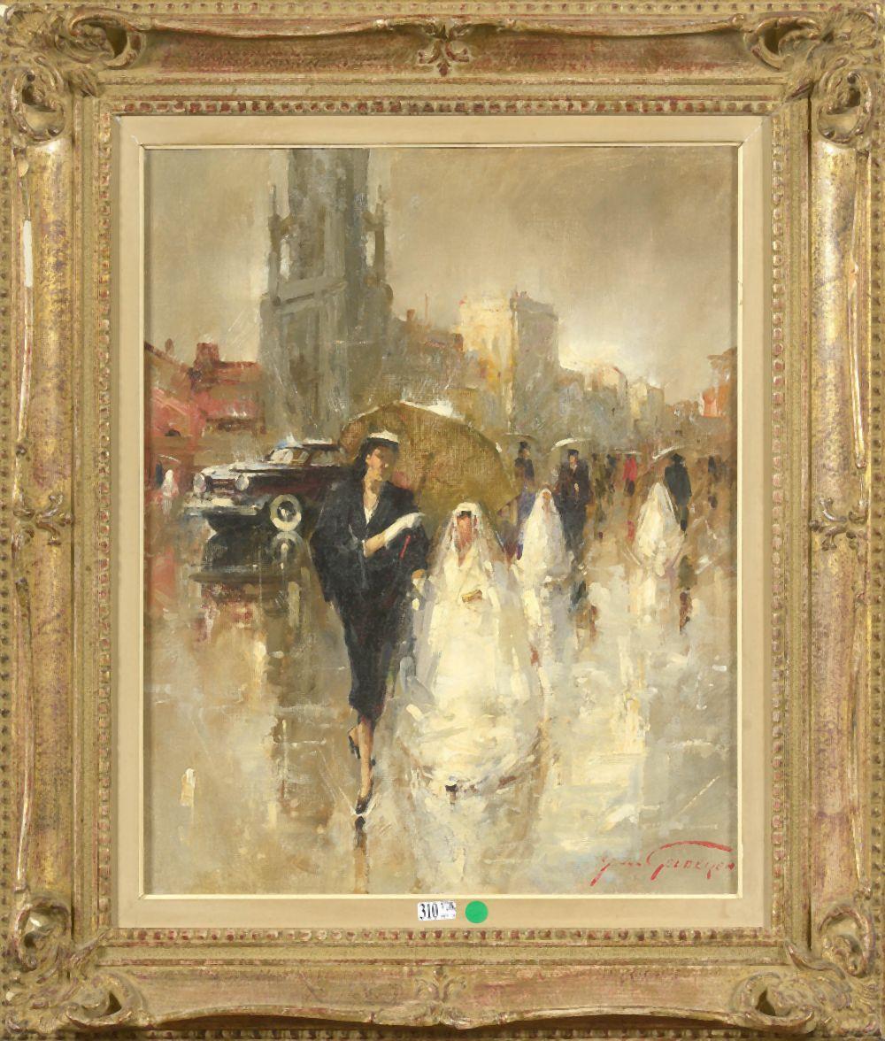 Simon Van Gelderen comparable auction result: huile sur toile les communiantes sign en bas droite s van gelder