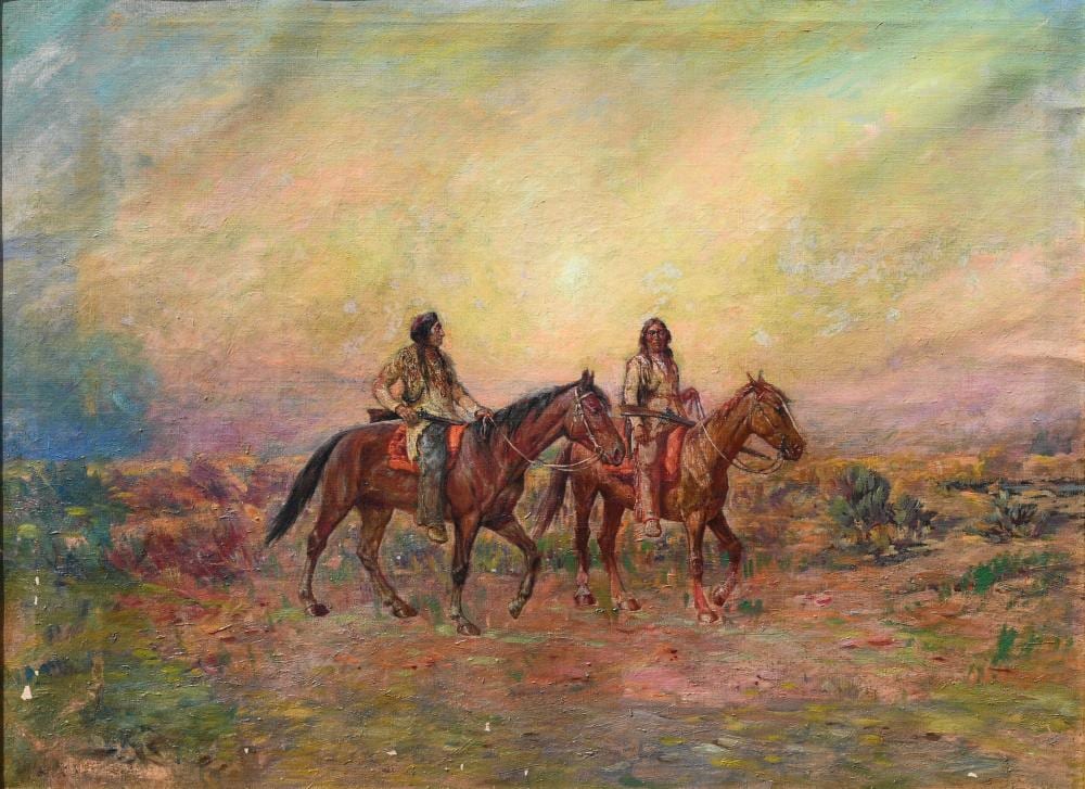 Henry Raschen comparable auction result: henry raschen 1854 1937 red cloud sioux