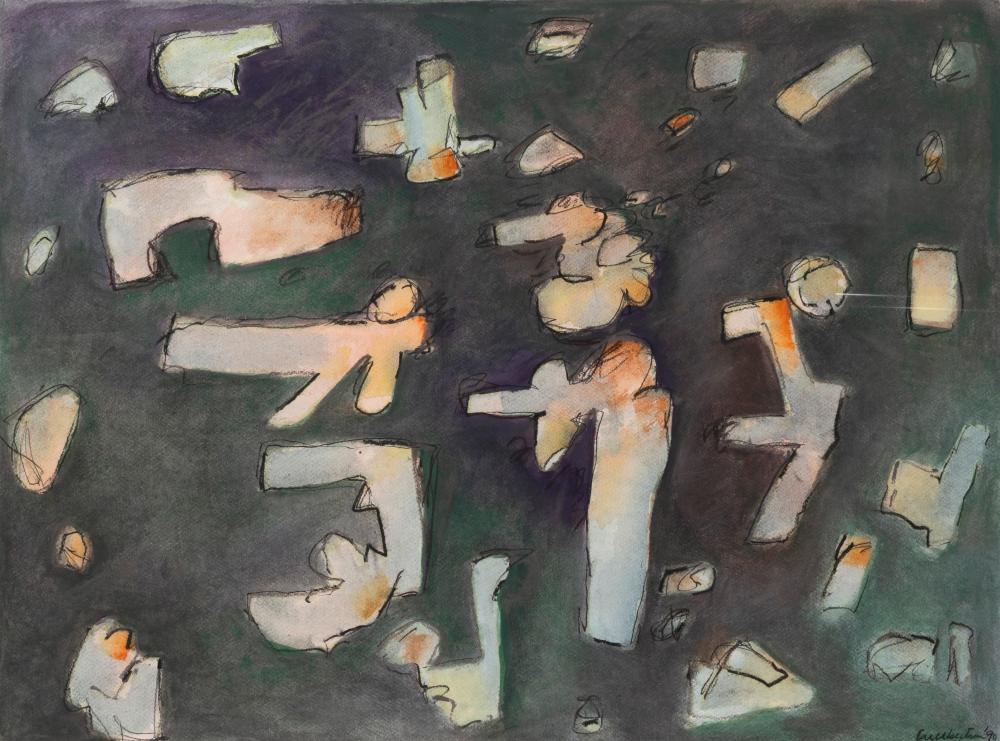 Arch Cuthbertson comparable auction result: arch cuthbertson born 1924 aviator and birds 1990