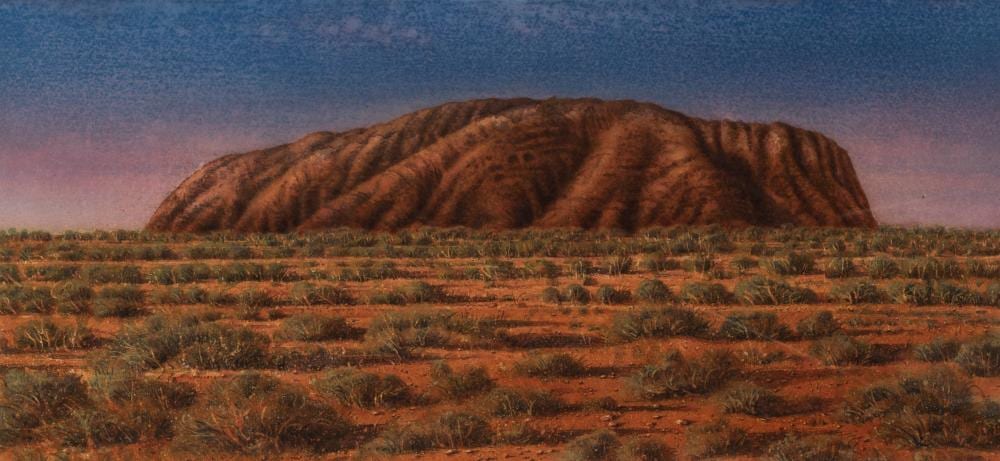 Drew Gregory comparable auction result: drew gregory born 1947 ayres rock central australia 1991