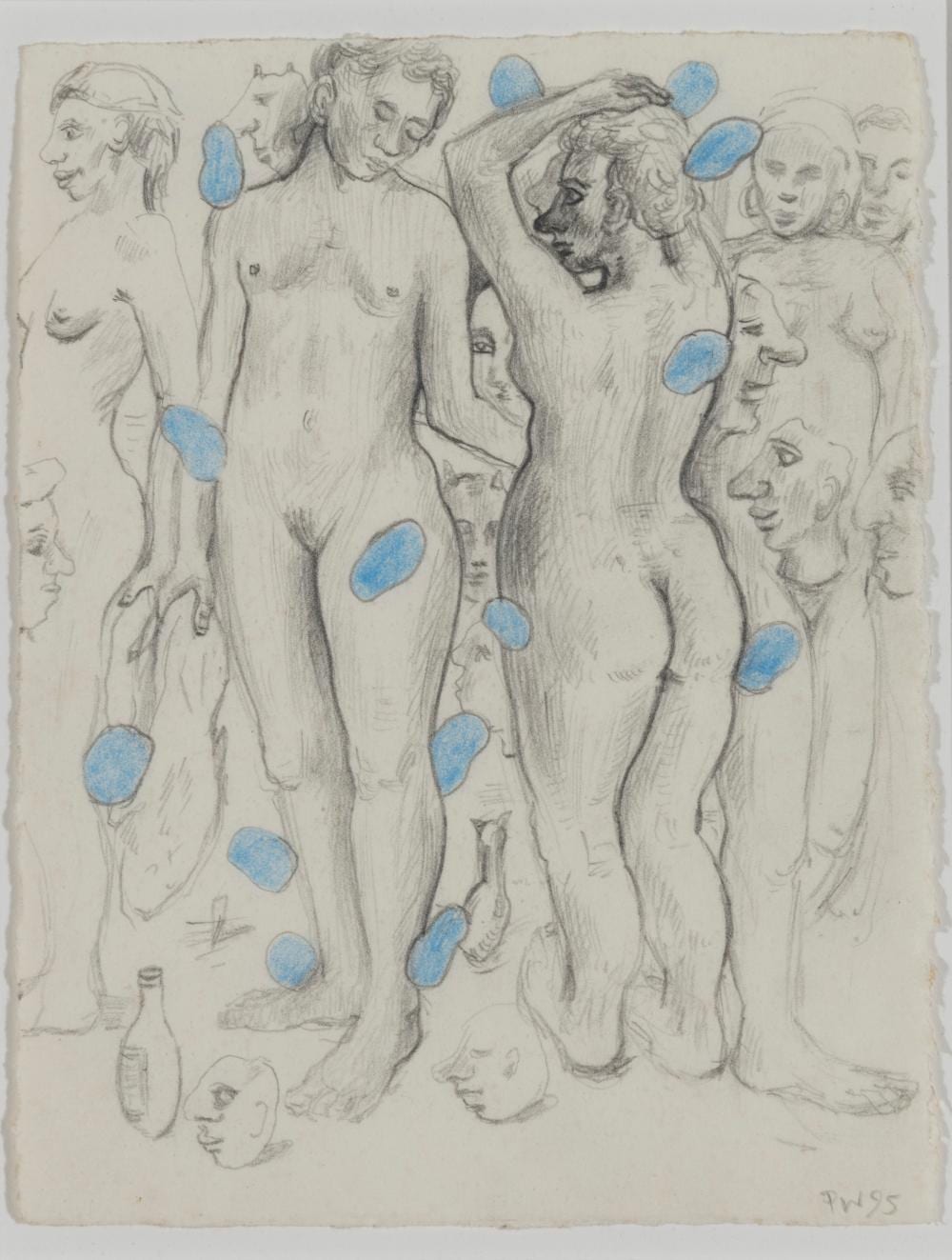 Peter Walsh comparable auction result: peter walsh born 1958 2009 figure studies 1995