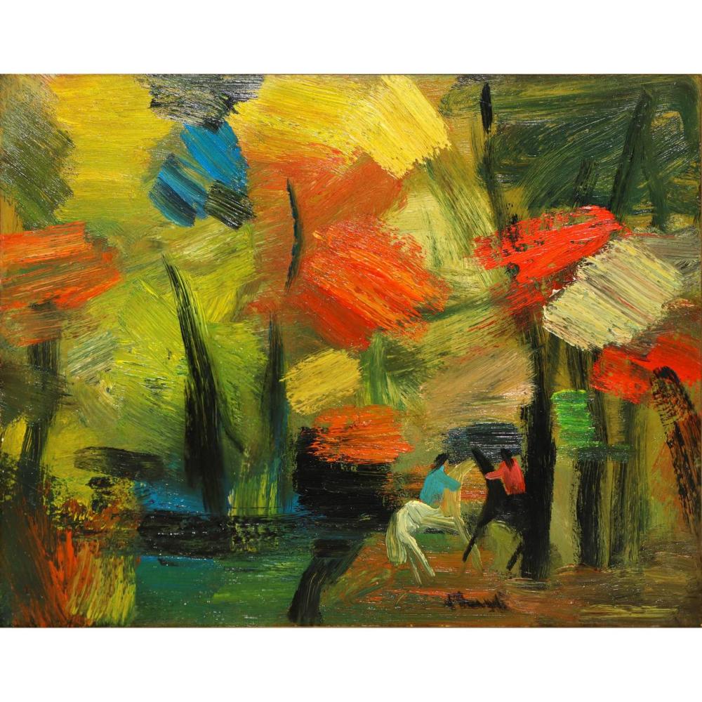 Gian Rodolfo D'Accardi comparable auction result: gian rodolfo d accardi palermo 1906 varese 1993 characters in the woods