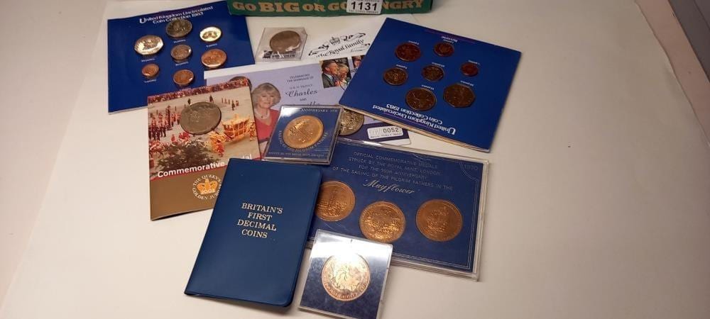 A. (1768) Charles comparable auction result: a quantity of commemorative crown coin sets including charles and camilla marriage etc