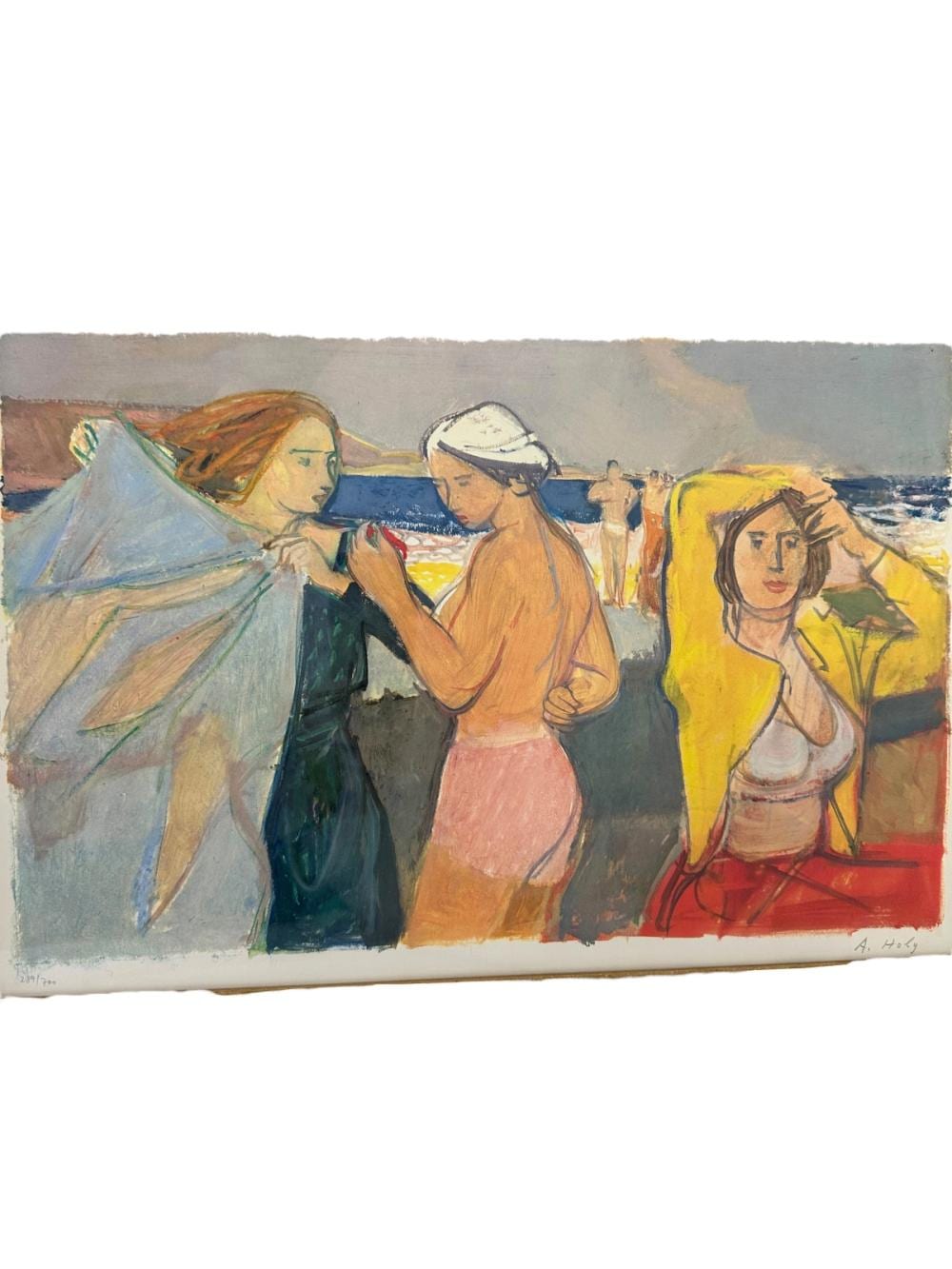 Adrien Holy comparable auction result: adrien holy 1898 1979 color lithograph
