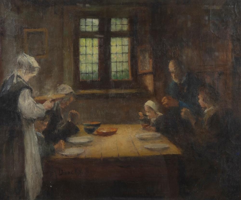 Pierre Jacques Dierckx comparable auction result: pierre jacques dierckx 1855 1947 oil on canvas the supper signed
