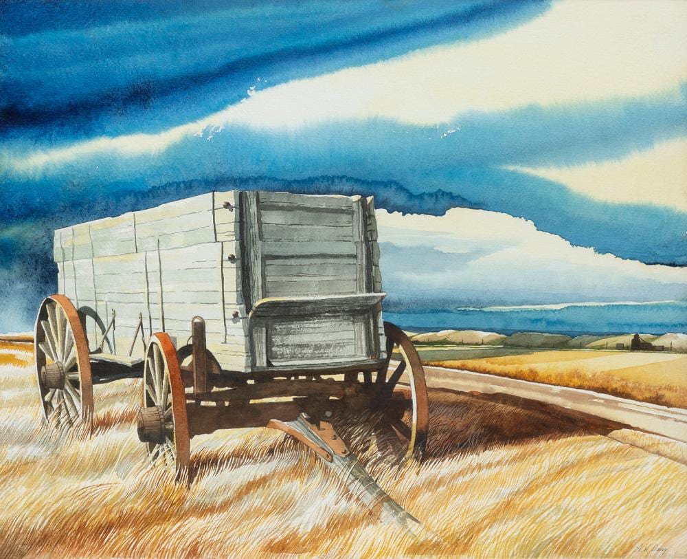 alfred william davey untitled large wagon · Saskatchewan Network for Art Collecting · 2024-02-25 Alfred William Davey comparable auction result: alfred william davey untitled large wagon