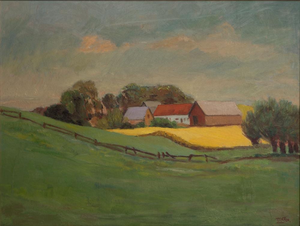 Henry Lee McFee comparable auction result: henry lee mcfee american 1886 1953 oil on board