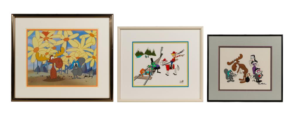 Jay Ward comparable auction result: jay ward american 1920 1989 rocky and bullwinkle animation art assortment