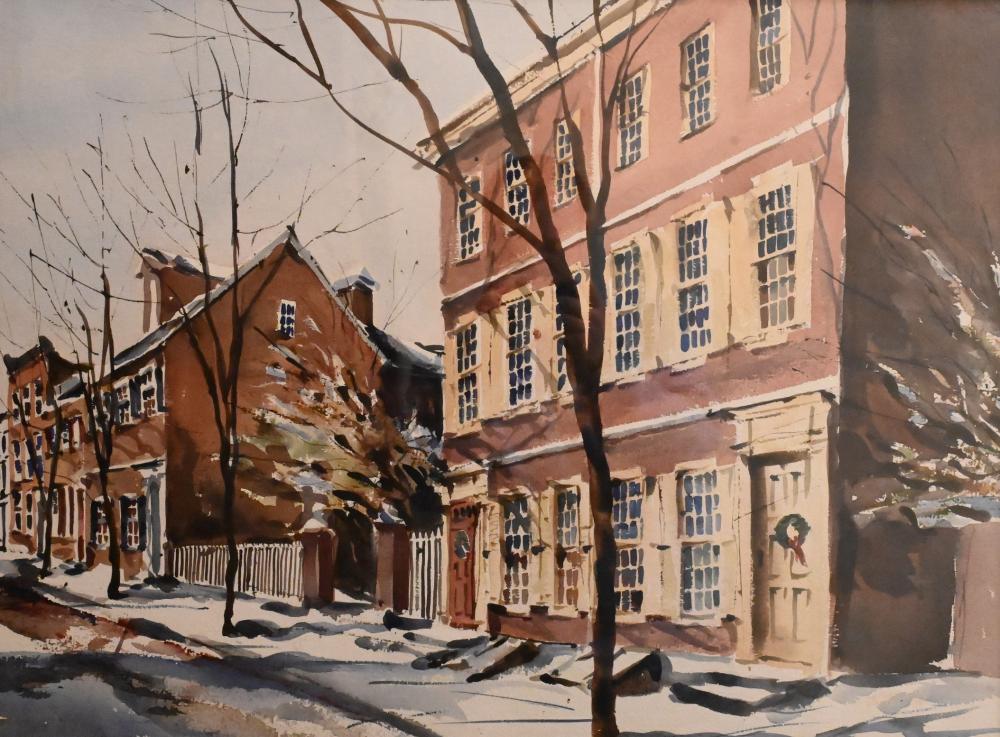 William Welch comparable auction result: william welch american 1947 2018 first snow watercolor faintly signed lower right w welch 80 1980 sight size 21 x 28 1 2