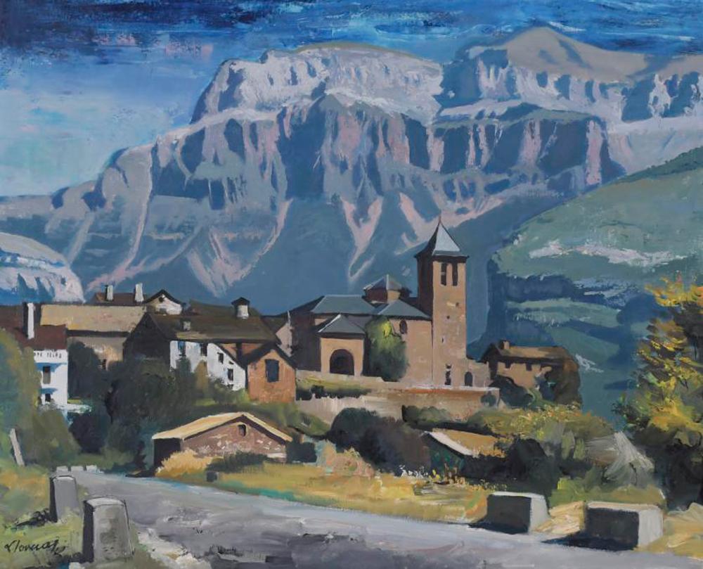Frederic Lloveras Herrera comparable auction result: frederic lloveras herrera 1912 1983 landscape in tolra