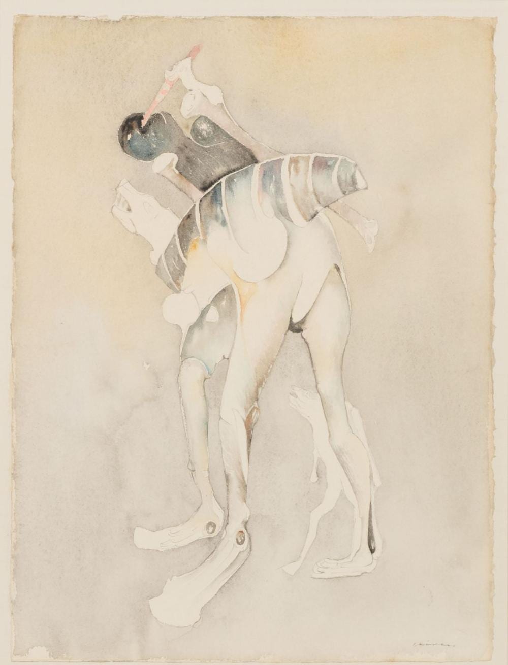 Gerardo Chávez comparable auction result: gerardo ch vez trujillo 1937 aquarelle no 20