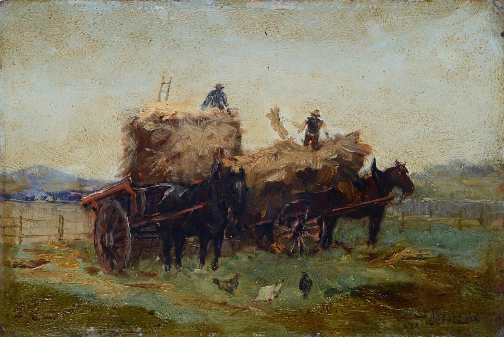 federico rossano napoli 1835 1912 il carro del fieno · Pananti Casa D'Aste SRL · 2024-02-16 Federico Rossano comparable auction result: federico rossano napoli 1835 1912 il carro del fieno