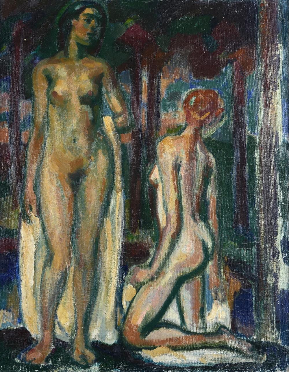 Ludolf Verworner comparable auction result: ludolf verworner 1864 1927 notturno con nudi