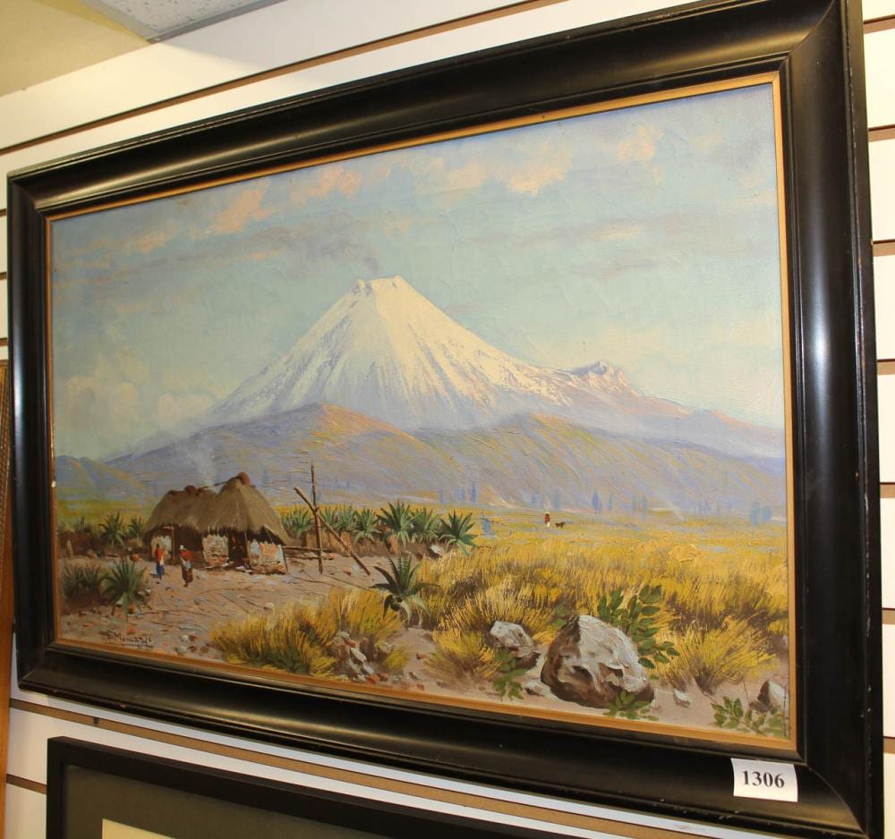 Emilio Moncayo comparable auction result: emilio moncayo ecuador 1895 1970 oil on canvas