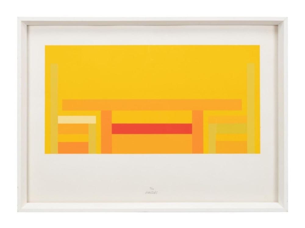 Per Arnoldi comparable auction result: per arnoldi table chairs in yellow 2 75