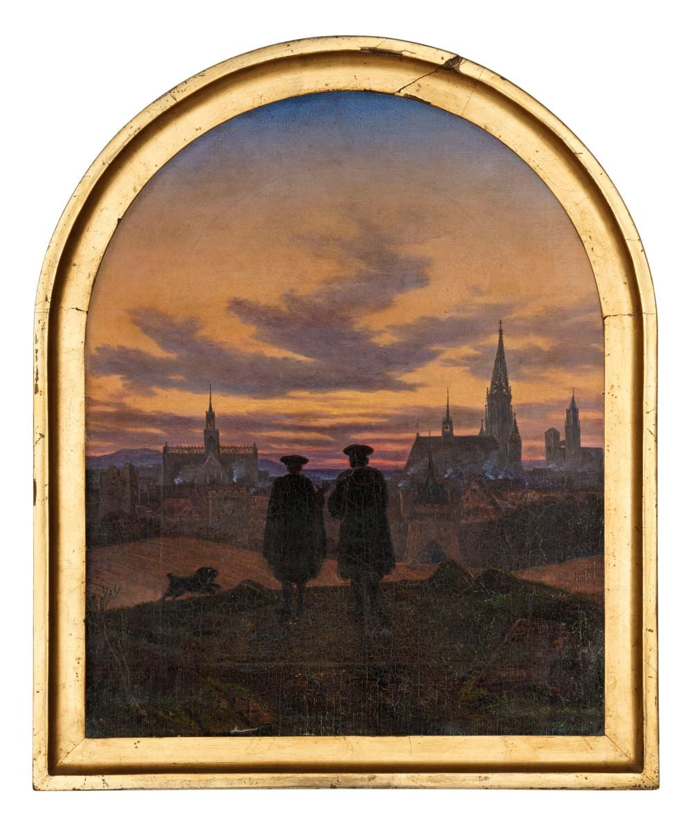 Carl Gustav Carus comparable auction result: carl gustav carus evening twilight on goethe s faust 1837