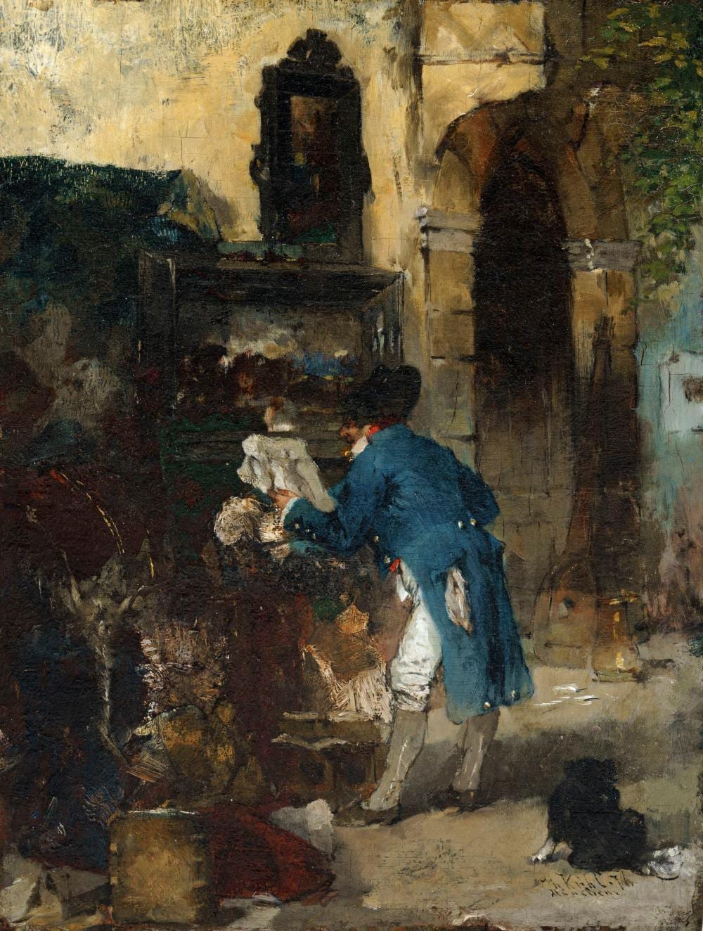Gotthardt Kuehl comparable auction result: gotthardt kuehl der kunstliebhaber 1876