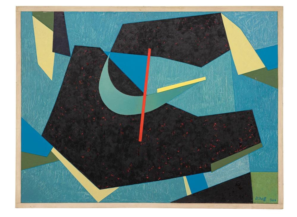 Willy Wolff comparable auction result: willy wolff komposition mit segelboot 1964