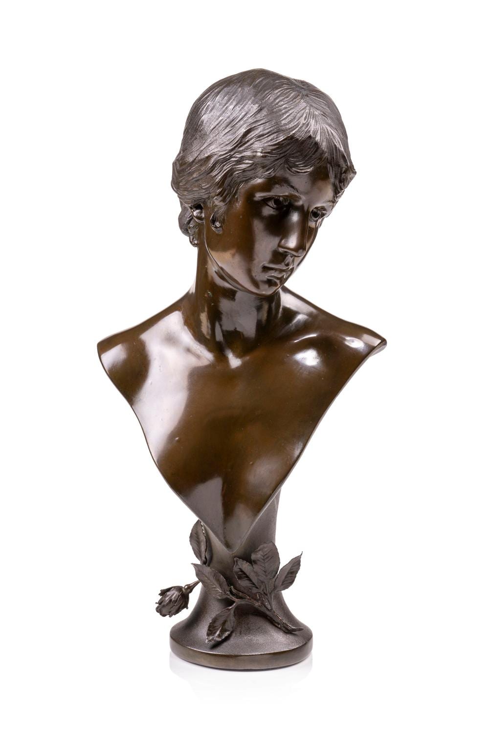 Max Lindenberg comparable auction result: max lindenberg b ste eines jungen m dchens 1896