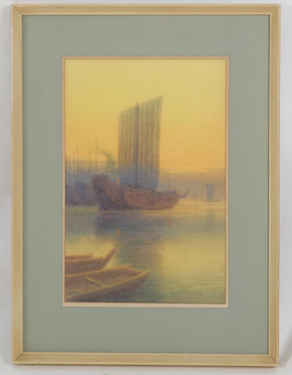 Yoshihiko Ito comparable auction result: ito yoshihiko 1867 1942 watercolor junk boats