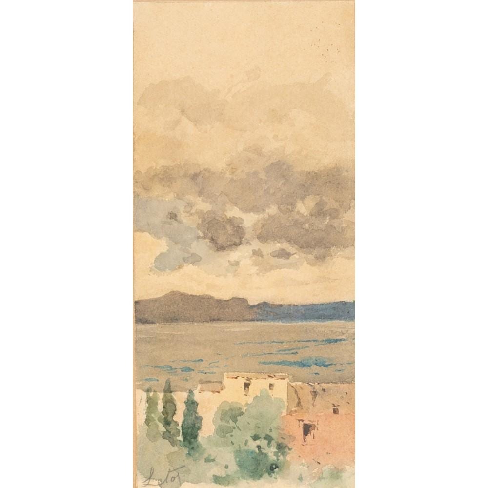 Antonino Leto comparable auction result: antonino leto acquarello su carta
