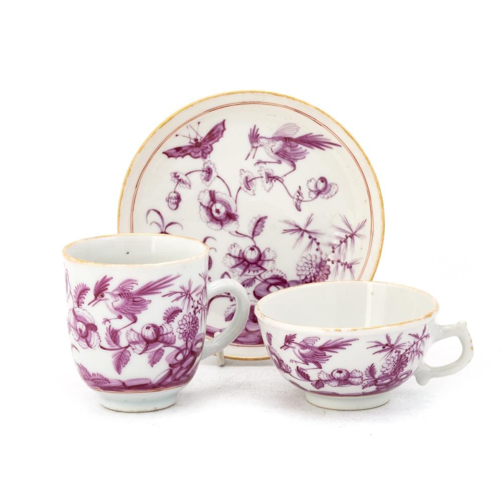 James William Giles comparable auction result: a chinese porcelain trio decorated by james giles