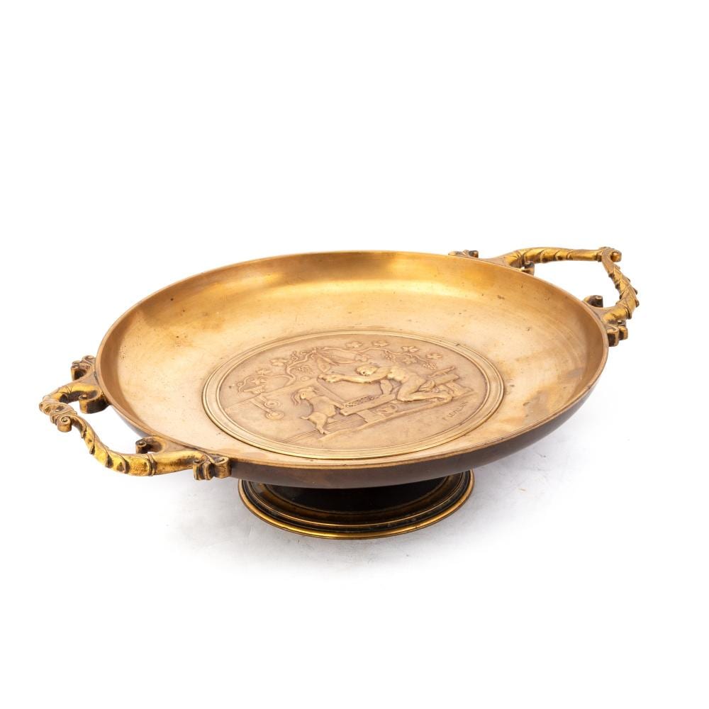 Ferdinand Levillain comparable auction result: ferdinand levillain french 1837 1905 a late 19th century patinated bronze tazza