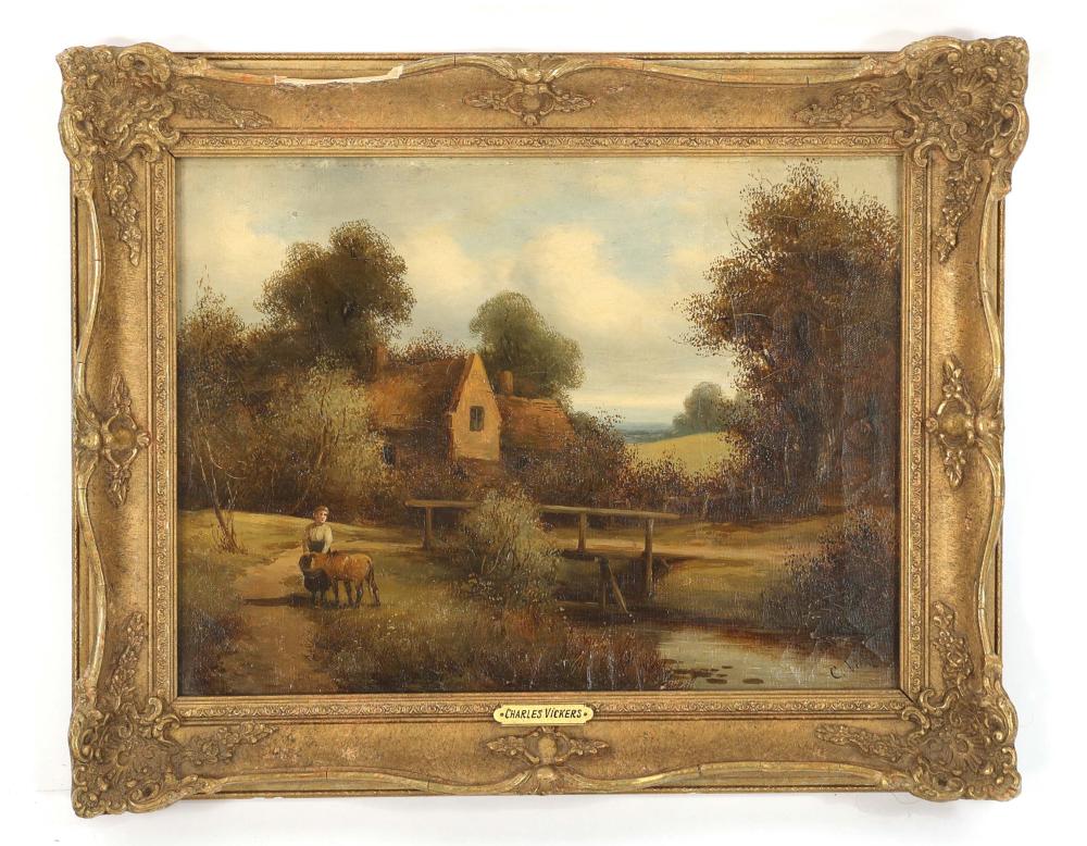 Charles Vickers comparable auction result: charles vickers oil painting on canvas