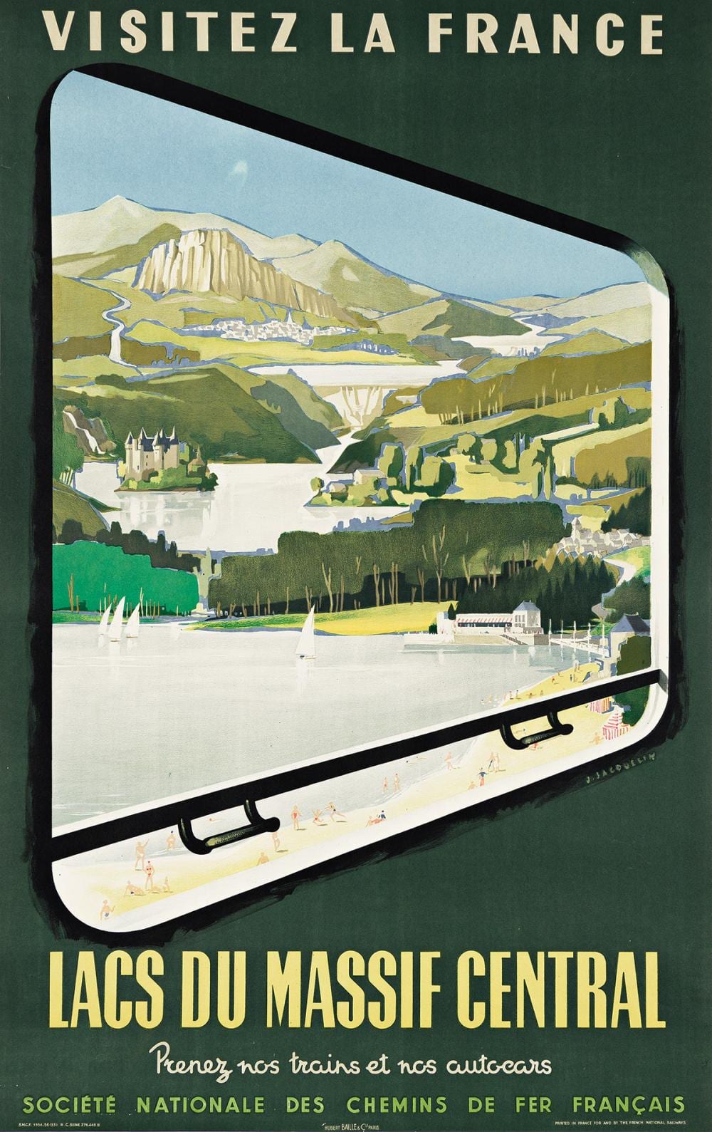 jean jacquelin 1905 1989 visitez la france lacs du massif central 1954 39x24 inches 99x62 cm hubert baille co paris · Swann Auction Galleries · 2024-02-29 Jean Jacquelin comparable auction result: jean jacquelin 1905 1989 visitez la france lacs du massif central 1954 39x24 inches 99x62 cm hubert baille co paris
