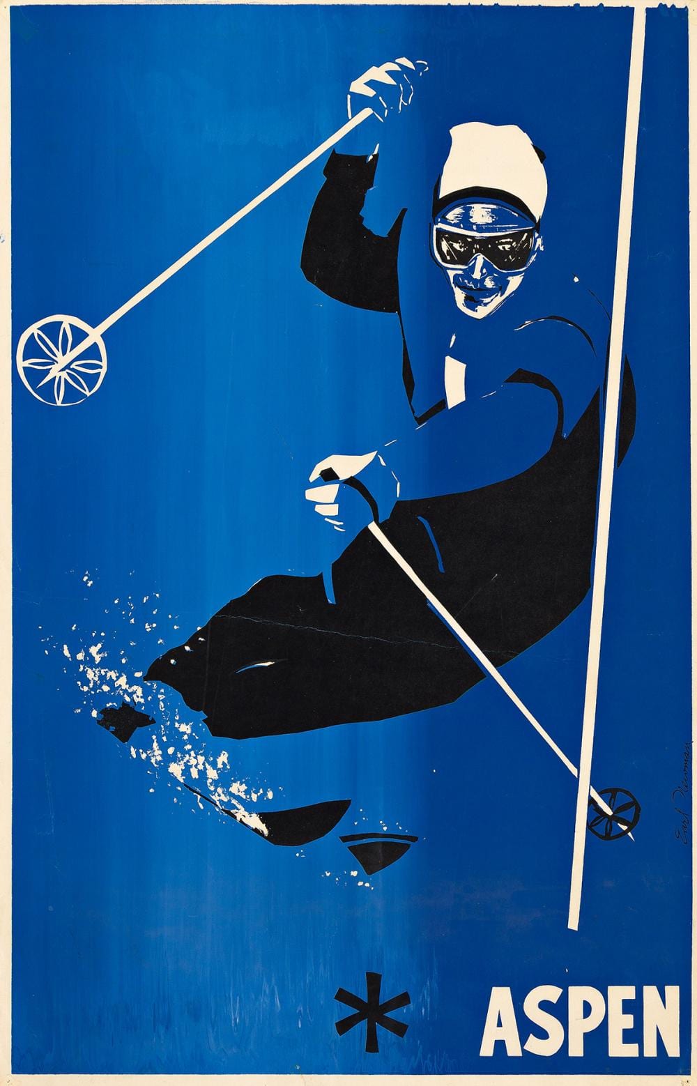Earl Newman comparable auction result: earl newman 1930 aspen circa 1960s 35x22 inches 89x57 cm