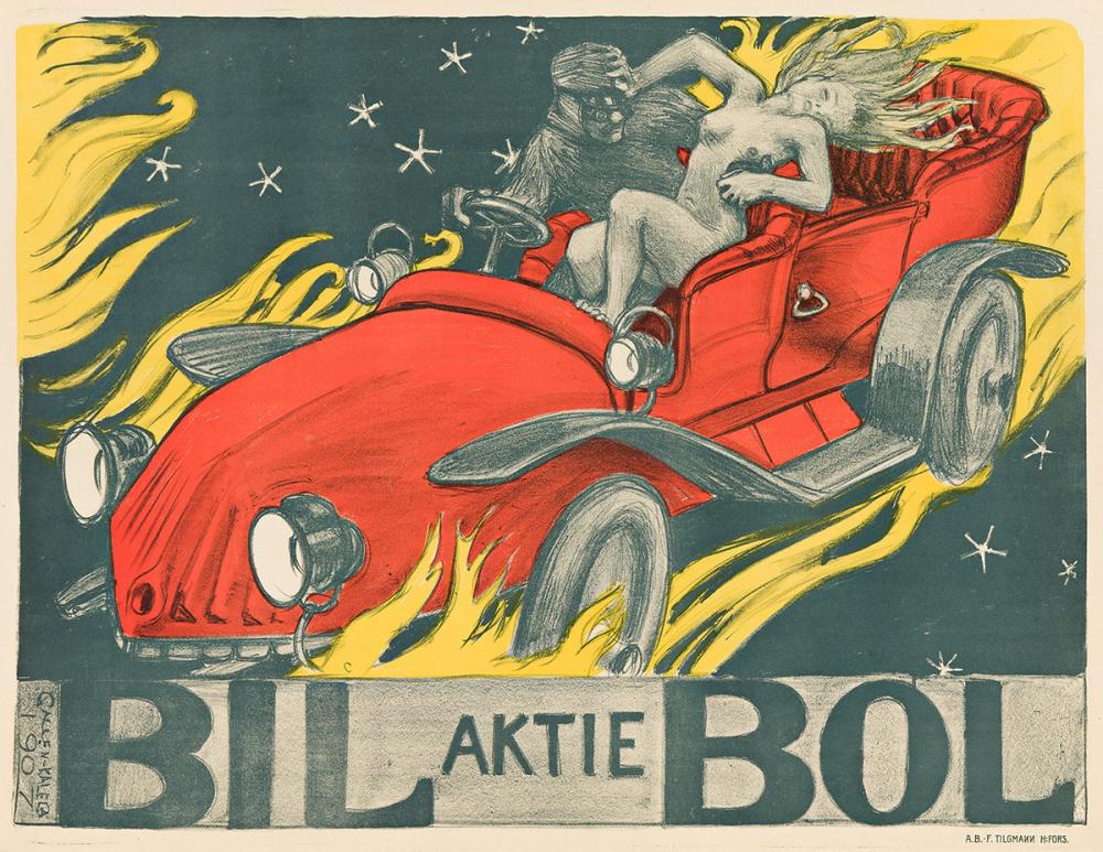 Akseli Gallen-Kallela comparable auction result: akseli gallen kallela 1865 1931 bil bol 1907 34 x44 inches 87 x113 cm f tilgmann h fors helsinki