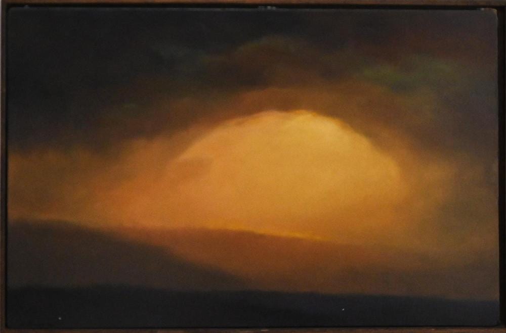 Wayne Viney comparable auction result: wayne viney reflected light 2007 oil on board signed titled and dated verso 30 x 45cm frame size 31 5 x 47cm