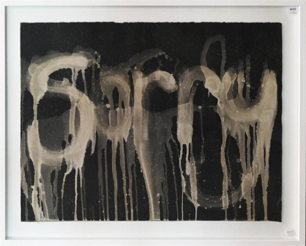 Clinton Nain comparable auction result: clinton nain untitled watercolour on paper signed lower right 58 x 76cm frame size 72 x 89cm