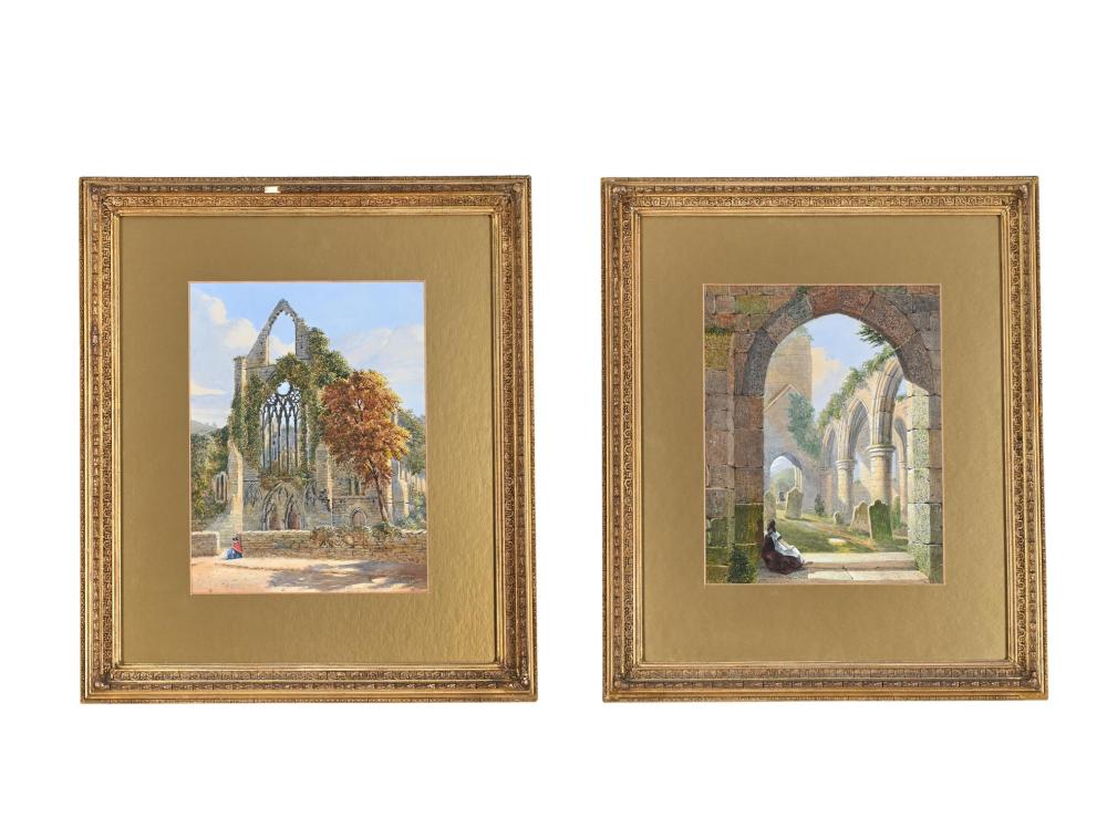 john chase british 1810 1879 dryburgh abbey scotland a pair of views · Dreweatts 1759 Fine Sales · 2024-02-16 John Chase comparable auction result: john chase british 1810 1879 dryburgh abbey scotland a pair of views