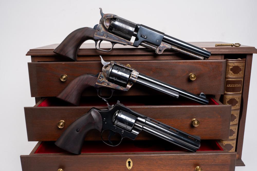 Colt USA Bicentennial Set Dragoon SAA Python & Case, 1976 ATF C&R sold by Lock Stock & Barrel Investments Inc., lot 31 — auction record photograph