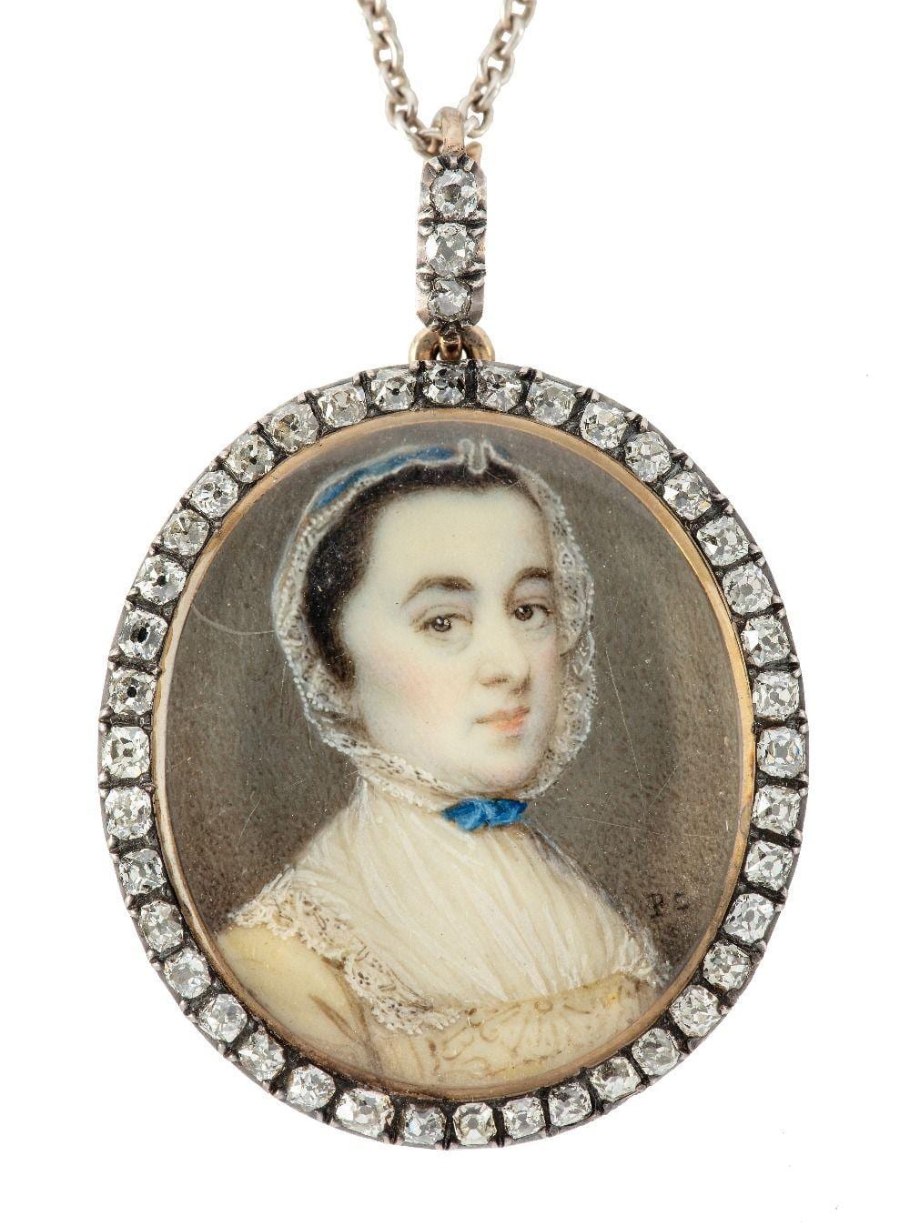 Penelope Carwardine comparable auction result: penelope carwardine portrait of a lady bust length wearing a lace trimmed bonnet