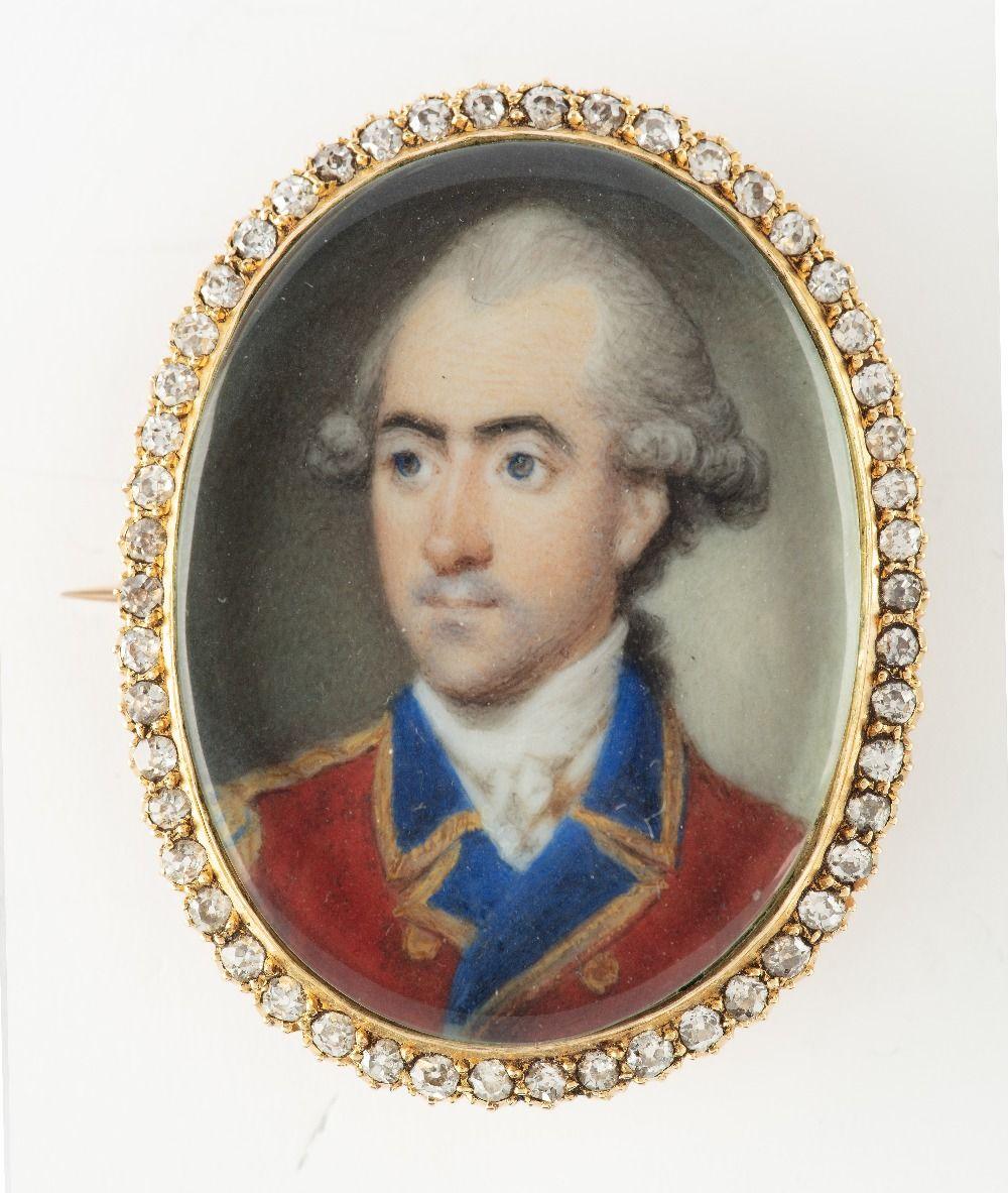 Richard Crosse comparable auction result: richard crosse an officer of a regiment of the foot guards shoulder length wearing a scarlet coat with blue facings and gold lace his hair powdered