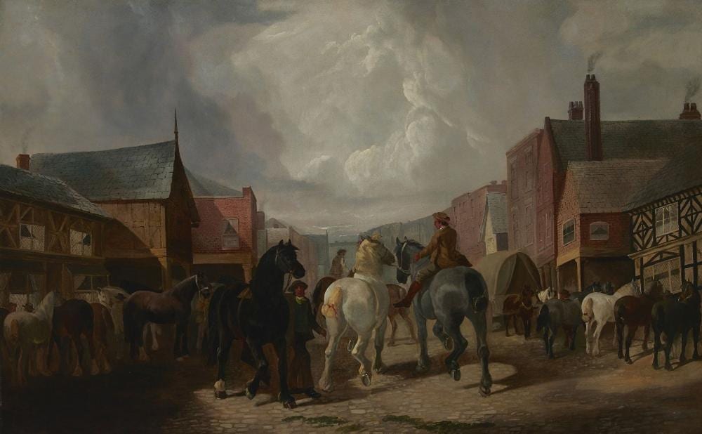 Henry Charles Woollett comparable auction result: henry charles woollett the chester horse fair