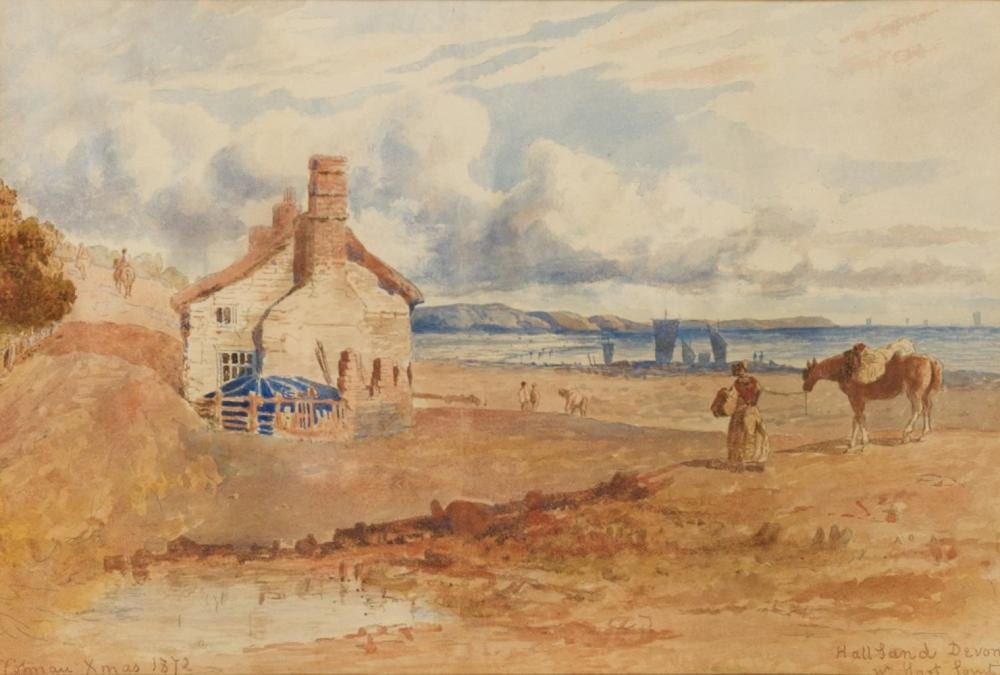 John Joseph Cotman comparable auction result: john joseph cotman hallsands devon