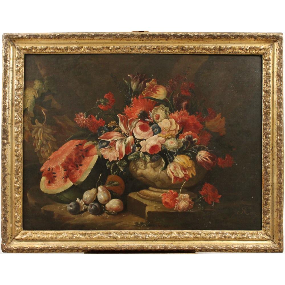 Nicola Casissa comparable auction result: nicola casissa 1680 1731 natura morta di fiori e frutta still life of flowers and fruit